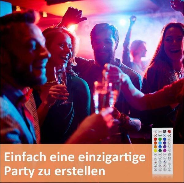 Nettlife LED Stripe Selbstklebend RGB APP-Steuerung 10/20/30m Lichtband Streifen, Timer-Funktion für Musikzimmer, Spielzimmer, Wohnzimmer, Flur