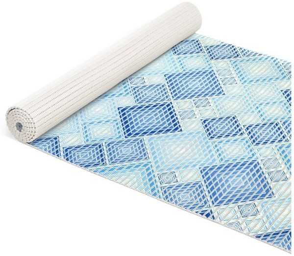ANRO Schaum-Badematte Antirutschmatte Weichschaummatte Badezimmer Entspannung, Höhe 5 mm, strapazierfähig, Drainage Effekt, Rillen, wasserdurchlässig, rutschhemmend, pflegeleicht, Weich, Rutschfest, Rutschhemmend, Schnelltrockend, mit Drainagelöchern, ...