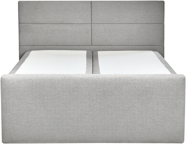 Boxspring Bett ARISTOCRAT 160 x 200 cm Stoff Hellgrau Bild 5