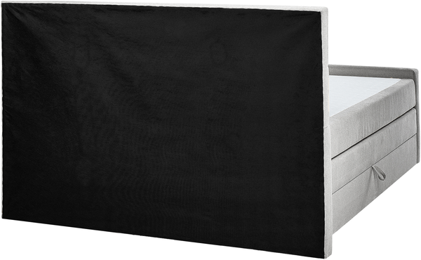 Boxspring Bett ARISTOCRAT 160 x 200 cm Stoff Hellgrau Bild 6