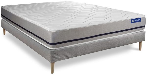 Actimemo soft matratze 150x200 cm + Bettgestell mit lattenrost - Dicke : 20cm - Memory-schaum - H3 Bild 2