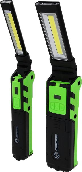 KS TOOLS COMPETITION LED-Arbeitslampen-Set 2-tlg, dimmbar, mit Powerbank