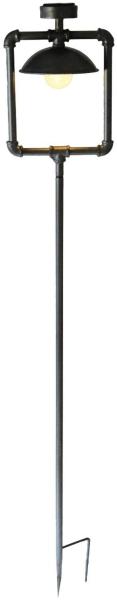 LED Solar Steckleuchte in schwarz, Höhe 158 cm, GWENDOLINE