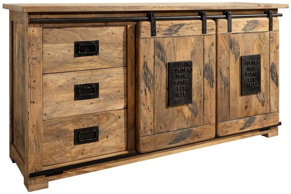 Sideboard Mango 150x45x80 natur lackiert RAILWAY #100