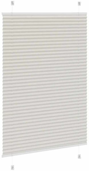vidaXL Plissee Hellgrau 95x150 cm Stoffbreite 94,4 cm Polyester 4015346 Bild 4