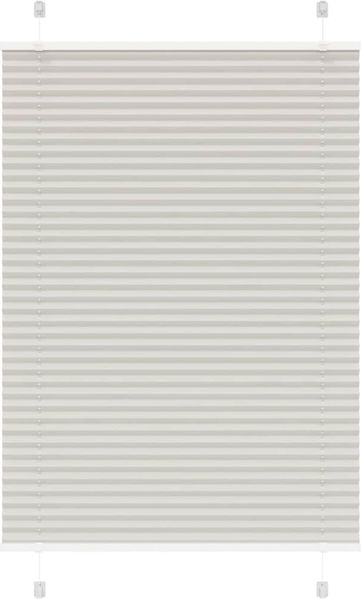vidaXL Plissee Hellgrau 95x150 cm Stoffbreite 94,4 cm Polyester 4015346