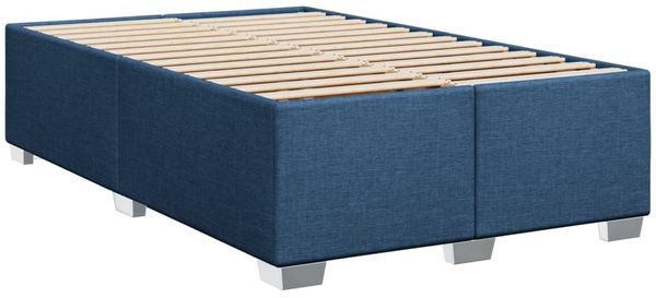 vidaXL Bettgestell ohne Matratze Blau 120x200 cm Stoff 3284470 Bild 3
