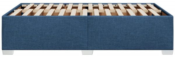 vidaXL Bettgestell ohne Matratze Blau 120x200 cm Stoff 3284470 Bild 5