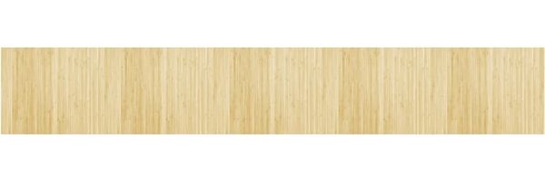 vidaXL Teppich Rechteckig Hell Natur 80x500 cm Bambus 376795 Bild 2