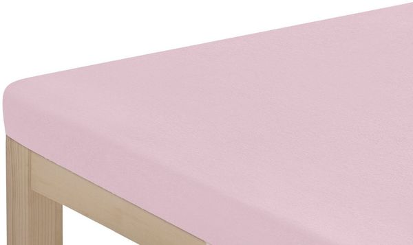 OTTO home Spannbettlaken Topper Basic, in Gr. 90x200, 140x200 oder 180x200 cm, Microfaser-Jersey, Gummizug: rundum, (1 Stück), Baumwolle, Matratzen bis 8 cm Höhe, Bettlaken, Spannbetttuch, Laken