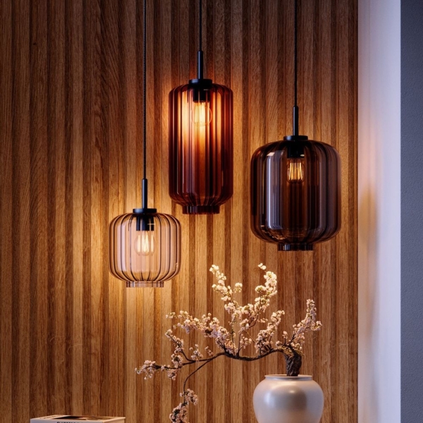 s.luce Velo Galerieleuchte 20-flammig Ø 120cm Baldachin Ø 20cm Braun, Klar, Rauch Bild 5