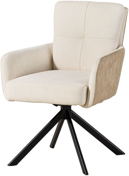 Drehstuhl 57x67x87 hellbraun / beige FABIAN #112