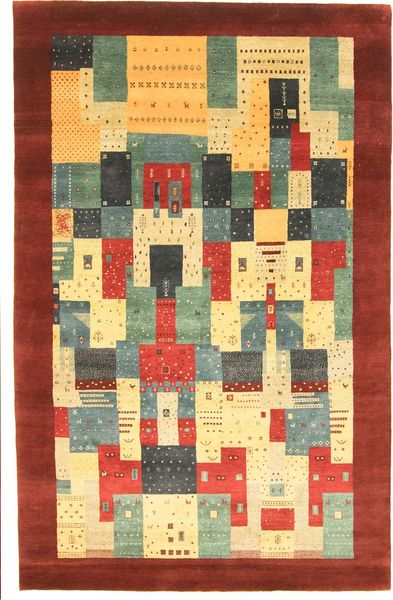 Gabbeh Teppich - Loribaft Indus »Awaro« 140 x 70 cm - rot