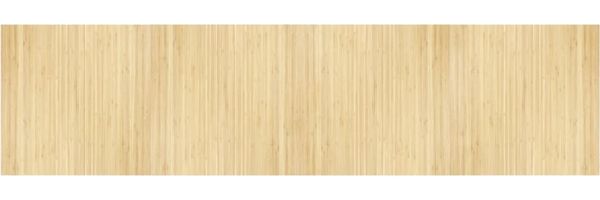 vidaXL Teppich Rechteckig Hell Natur 100x400 cm Bambus 376819 Bild 2