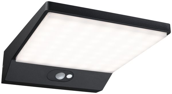 Paulmann No. 94332 House Wandleuchte IP44 Alu Motion dunkelgrau Sensor 3000K