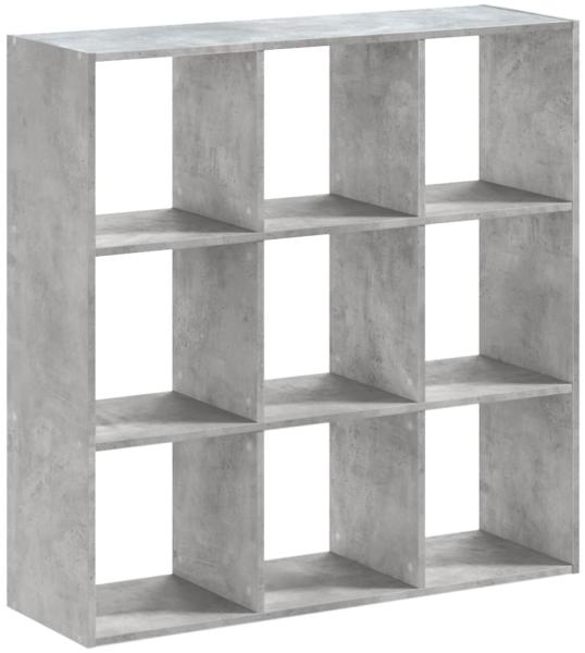 vidaXL Bücherregal Betongrau 102x32x102 cm Holzwerkstoff 852819