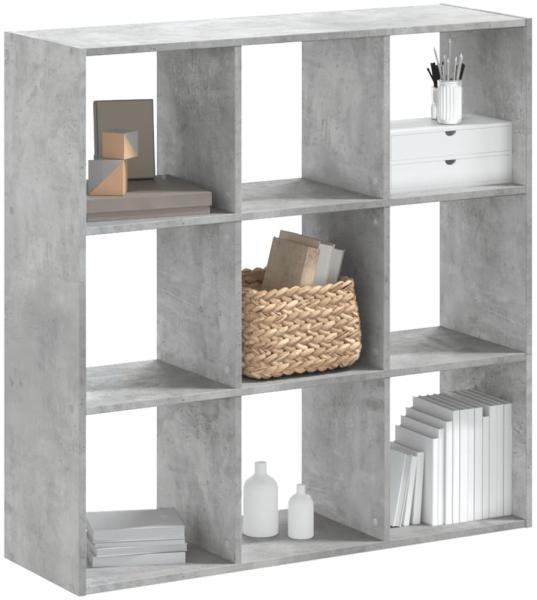 vidaXL Bücherregal Betongrau 102x32x102 cm Holzwerkstoff 852819