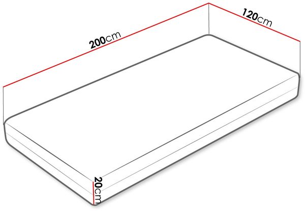Beidseitige Federkernmatratze Linoti Hard 20 cm (Liegefläche: 120x200 cm) Bild 4
