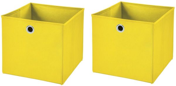 StickandShine Faltbox 2er SET 28 x 28 x 28 cm ohne Deckel – perfekt für KALLAX - 19 Farben