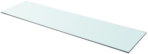 vidaXL Regalboden Glas Transparent 110x30 cm 243851
