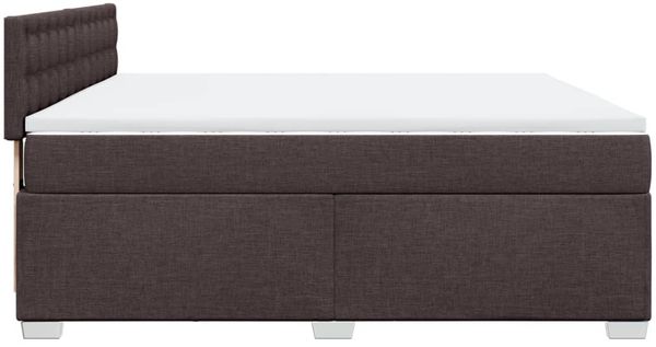 vidaXL Boxspringbett mit Matratze Dunkelbraun 180x200 cm Stoff 3288284 Bild 11
