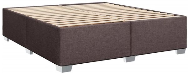 vidaXL Boxspringbett mit Matratze Dunkelbraun 180x200 cm Stoff 3288284 Bild 8
