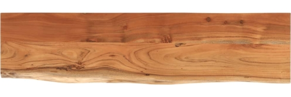 vidaXL Baumkante ohne Halterungen, Massivholz Akazie natur, 160 x 40 x 2,5 cm Bild 1