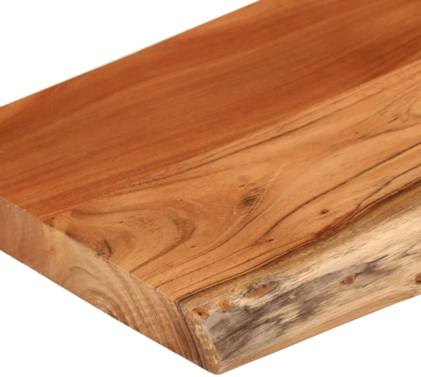 vidaXL Baumkante ohne Halterungen, Massivholz Akazie natur, 160 x 40 x 2,5 cm Bild 6