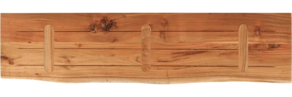 vidaXL Baumkante ohne Halterungen, Massivholz Akazie natur, 160 x 40 x 2,5 cm Bild 4