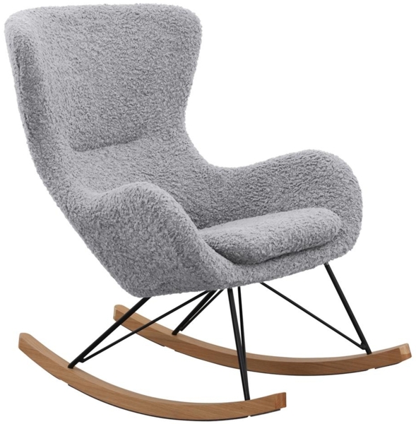 Schaukelstuhl in Hellgrau