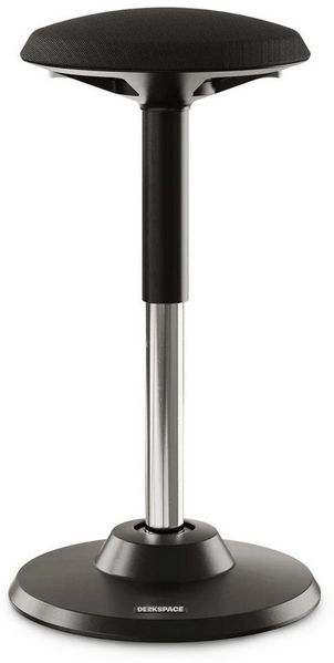DESKSPACE Drehhocker Motion Ergonomischer Stehhocker - Höhenverstellbarer Bürohocker (Einzelartikel), Höhenverstellbarer Stehhocker mit ergonomischem Sitzkomfort