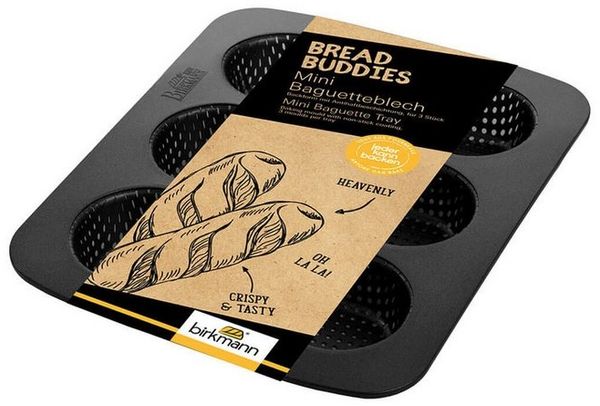 Birkmann Brotbackform Mini-Baguetteblech BREAD BUDDIES