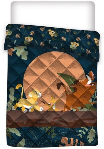 Der König der Löwen Kinderdecke Tagesdecke 200x140 cm – Weiche Decke für Bett und Sofa
