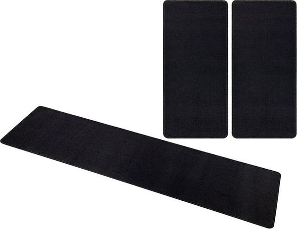 Bettumrandung Nasty Floor | Bettvorleger 3er Set - schwarz - 70x140/70x140/70x240 cm Bild 4