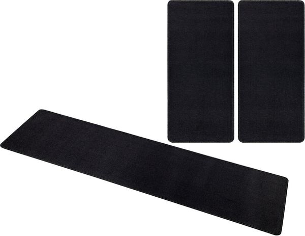 Bettumrandung Nasty Floor | Bettvorleger 3er Set - schwarz - 70x140/70x140/70x240 cm Bild 5