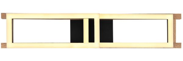 LED Deckenleuchte, Holz Optik, verstellbar, L 69 cm Bild 7