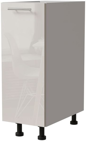 Küchenunterschrank BRERRA 20x82cm lackiert Farbe: RAL 9001 creme Hochglanz / weiß BR-D1D/20