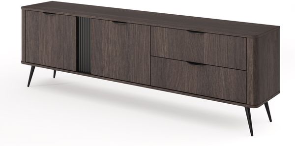 Selsey 'Veris' - TV-Lowboard 2-türig mit Schublade, Dunin-Eiche, 195 cm