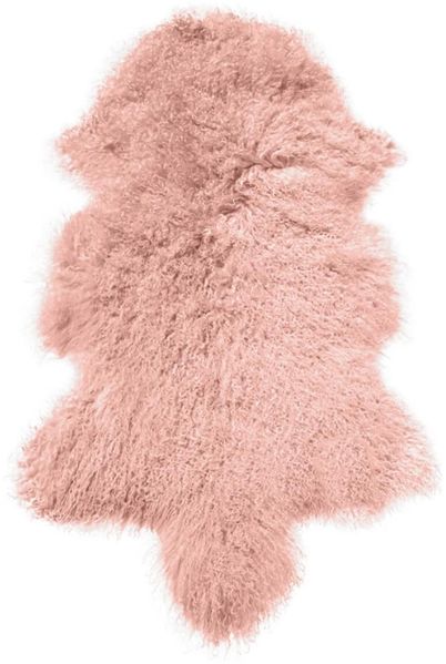 Lammfell Tibet Farbe: Rosa | Größe: 90-100