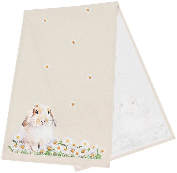 Home-trends24. de Tischläufer Hase Blumen Tischläufer Ostern Frühling Tischdeko Tischdecke 40x140cm