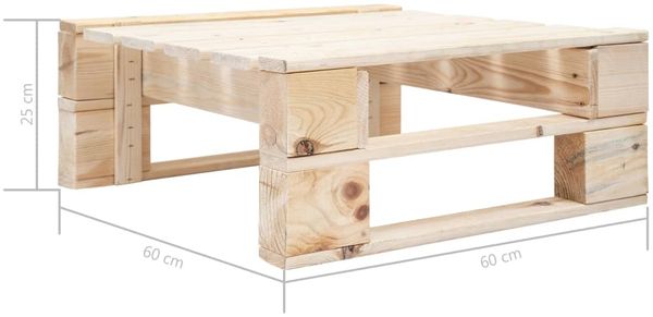 vidaXL 6-tlg. Paletten-Lounge-Set mit Kissen Imprägniertes Kiefernholz 3066896 Bild 10