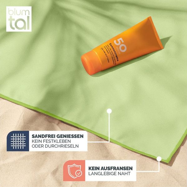 Blumtal Sporthandtuch Mikrofaser Handtuch - kompakte Mikrofaser Handtücher, Mikrofaser (inkl. Transporttasche, einzeln oder als Set verfügbar, 2-St), ultra leicht & schnelltrocknend, Reisehandtuch, Strandhandtuch