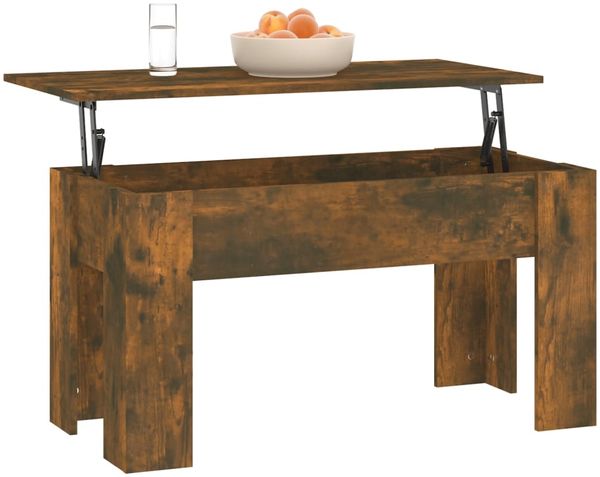 vidaXL Couchtisch Räuchereiche 101 x 49 x 52 cm Holzwerkstoff [819278] Bild 4
