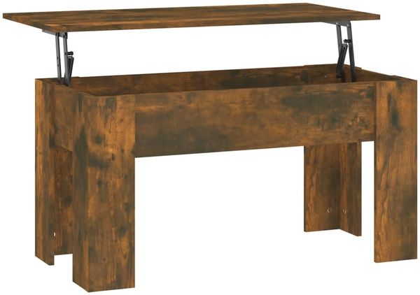 vidaXL Couchtisch Räuchereiche 101 x 49 x 52 cm Holzwerkstoff [819278] Bild 2