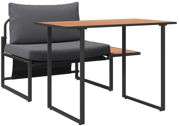 vidaXL Outdoor-Stahl-Sitzmöbel 2 pcs Anthrazit Stahl 42004137