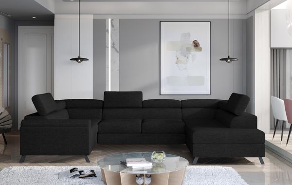 Wohnideebilder Escada Schwarz Ecksofas & Eckcouches Esc_41