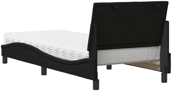 vidaXL Bett mit Matratze "Hanko" Schwarz 80x200 cm Stoff 3310491 Bild 6