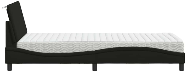 vidaXL Bett mit Matratze "Hanko" Schwarz 80x200 cm Stoff 3310491 Bild 5