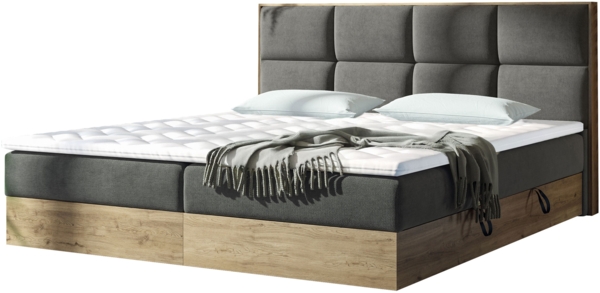 Boxspringbett Marinez (Farbe: Soro 97, Größe: 180x200)
