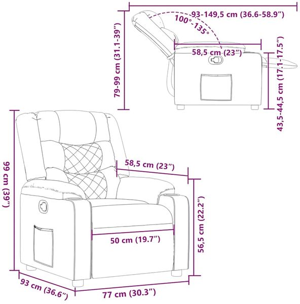 vidaXL Relaxsessel Wolkengrau Stoff 4019928 Bild 12
